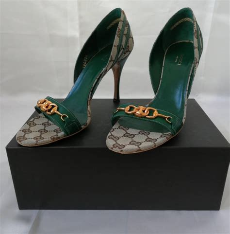 vintage custom design gucci heels|gucci diamond emboss.